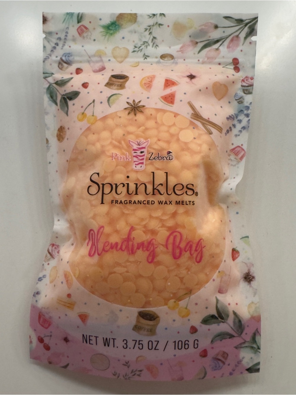 Pink Zebra Sprinkles Blending Bag